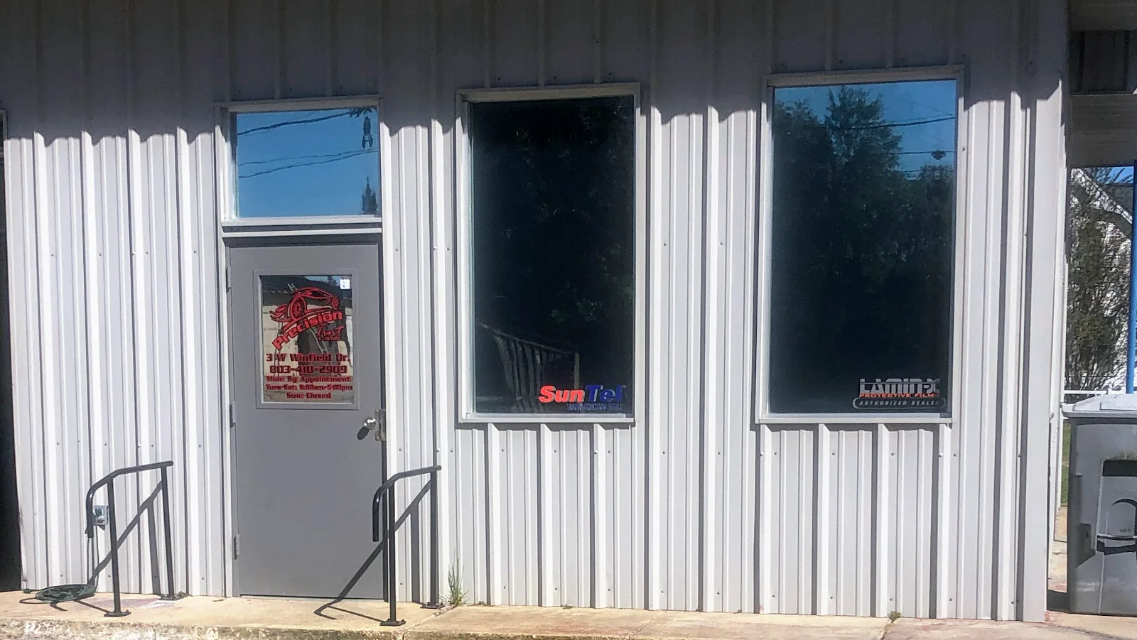 Tint install work at at Precision Tint & Car Care